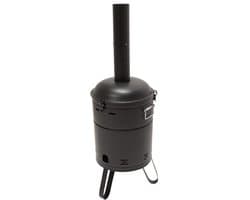 Barbecue & Vuurton - 2-in-1 - BBQ - Zwart - Vuurkorf - Schoorsteen - Houtskool - Warmte/Kachel - Stoken