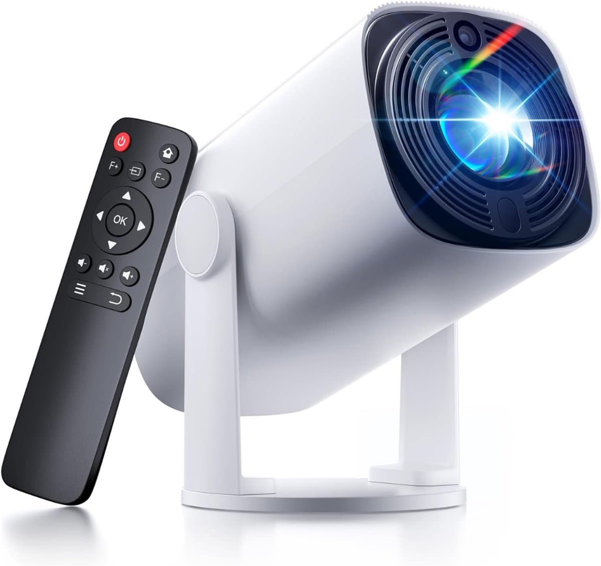 SCH® Draagbare beamer - Beamer - Projector - Mini Beamer - Wit - 20cm x 11cm x 11cm — afbeelding 1