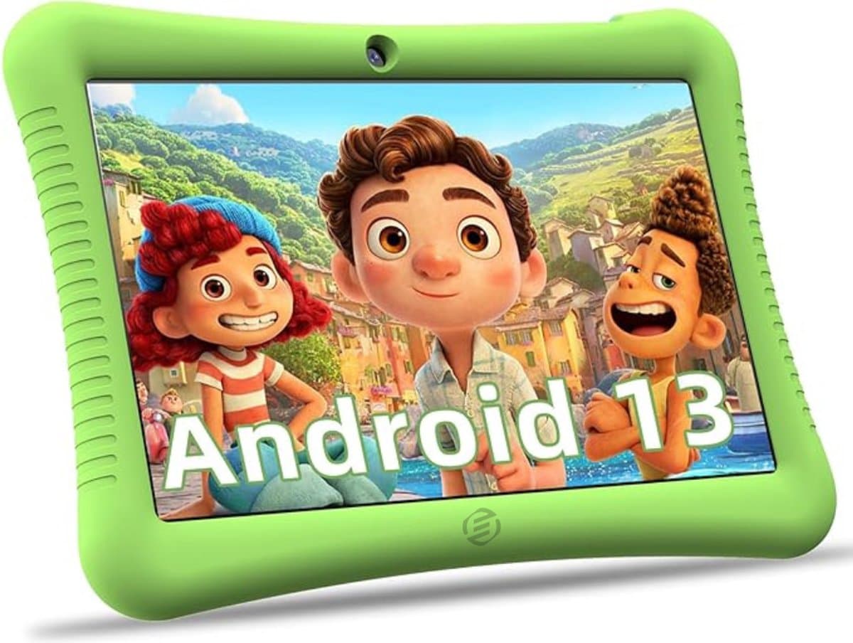 Equivera Kindertablet - Kinder Tablet - Tablet voor Kinderen - Kindertablets - Cadeautip - Vermaak voor uw kind! — afbeelding 1