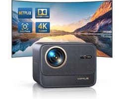 Full HD 1080P Beamer met 25000 Lumen, Autofocus, WiFi6 & Bluetooth voor Thuisbioscoop en Outdoor Gebruik
