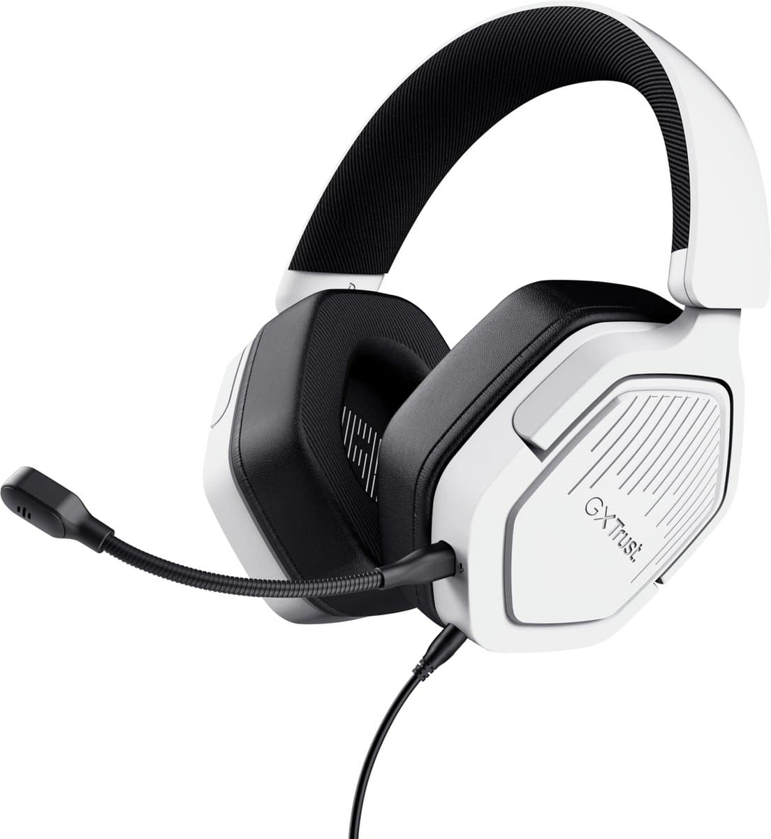 Trust GXT 492W Carus - Gaming Headset - Stereo - PS5/PS4/PC/Switch - 3.5mm - Wit — afbeelding 1
