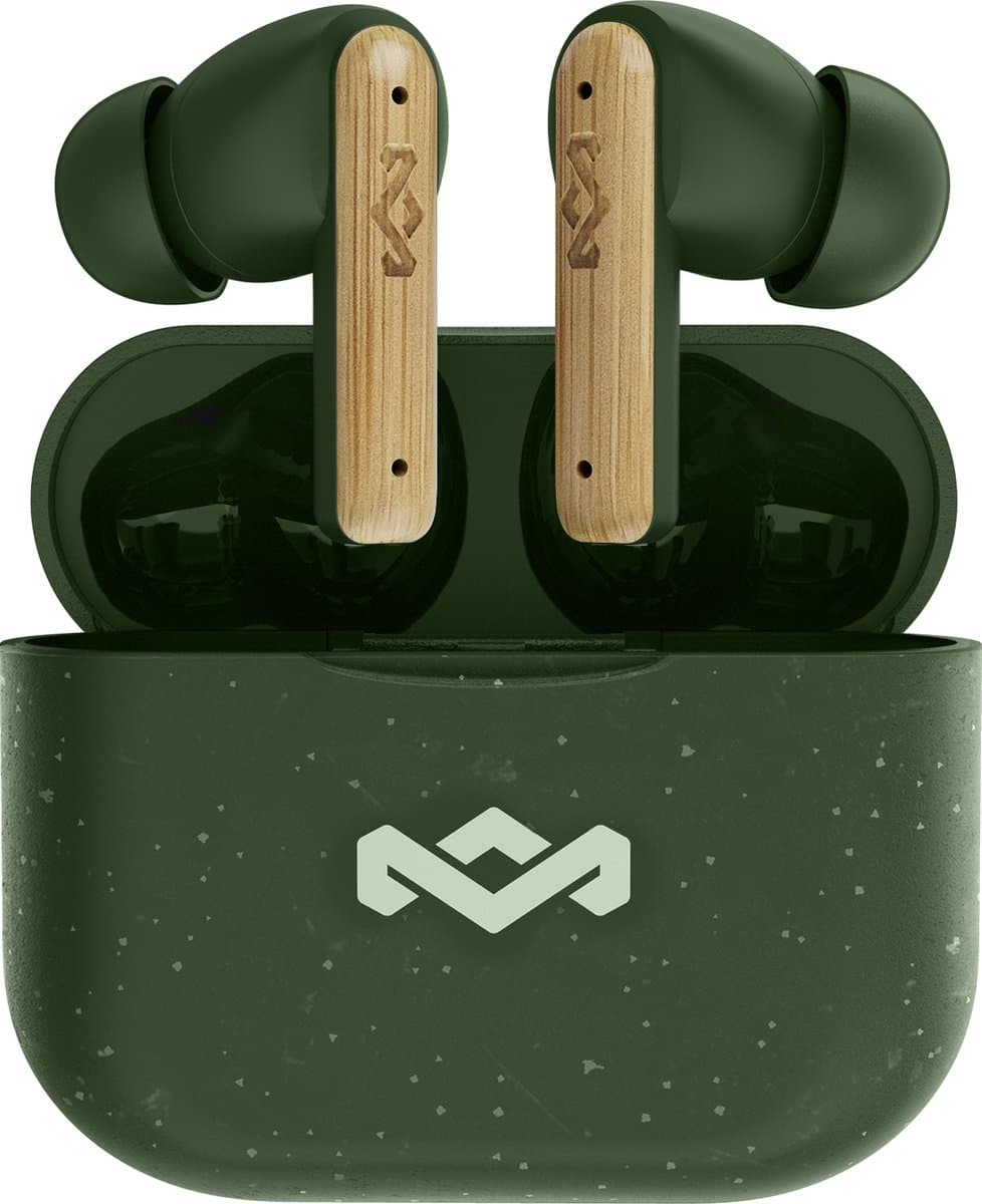 HOUSE OF MARLEY LITTLE BIRD TWS EM-JE123-GR In-ear Draadloze oordopjes Met Noise-cancelling Groen — afbeelding 1