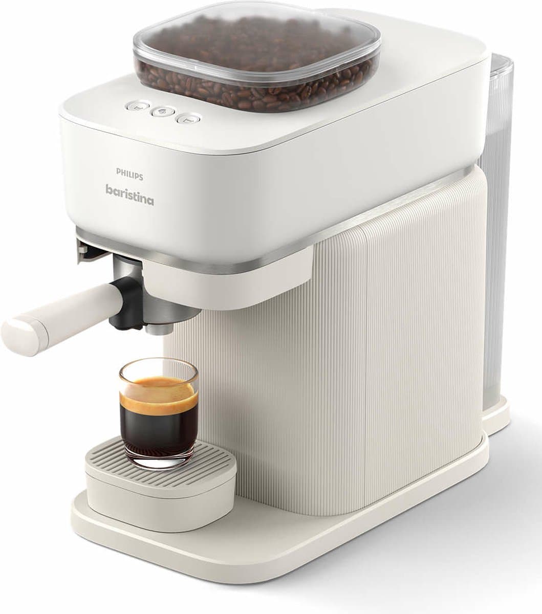 Philips Baristina - BAR300/00 - Espressomachine - Koffiemachine Met Bonen - Wit — afbeelding 1
