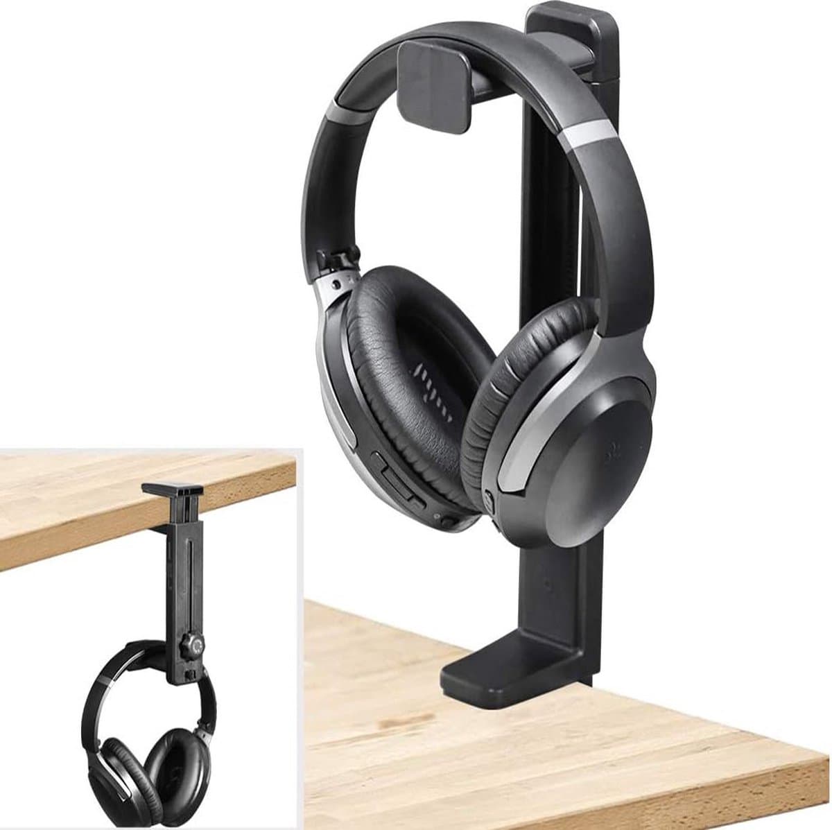 oCreon HS906 Hoofdtelefoonstandaard & Hanger 2-in-1 - Verstelbare Gaming Headset Houder met Kabelclip — afbeelding 1