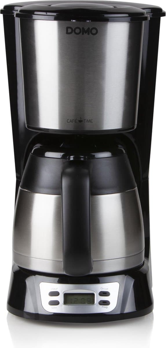 DOMO DO709K Koffiezetapparaat met thermoskan - 1L - Timer - RVS — afbeelding 1