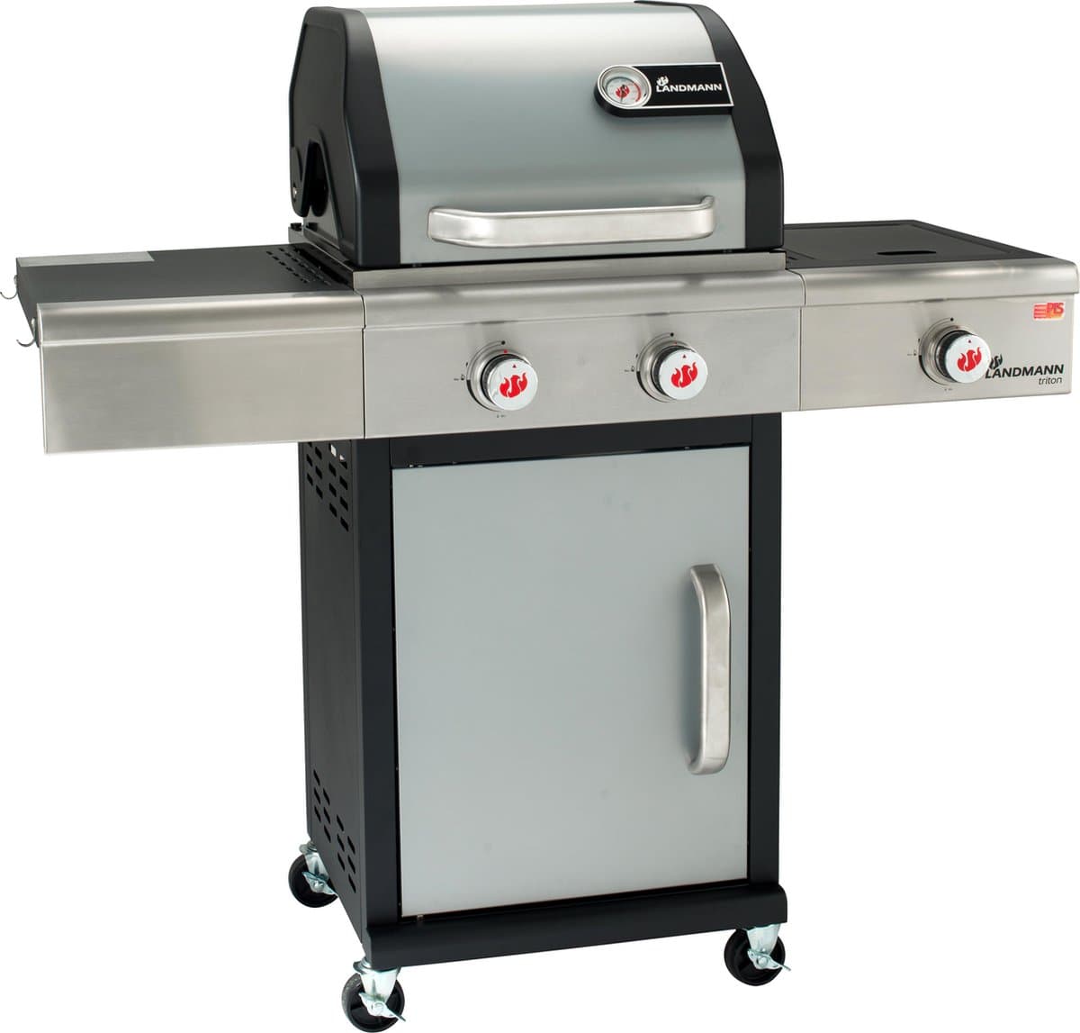 Landmann Triton Gasbarbecue - 3 branders - zilver — afbeelding 1