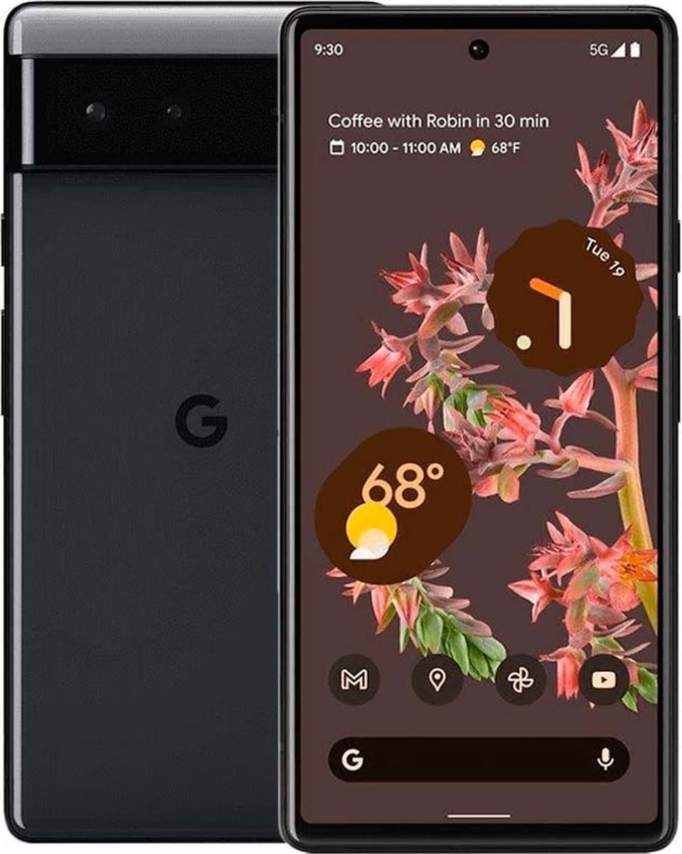 Google Pixel 6 - Smartphone - 128GB - 5G - Zwart — afbeelding 1