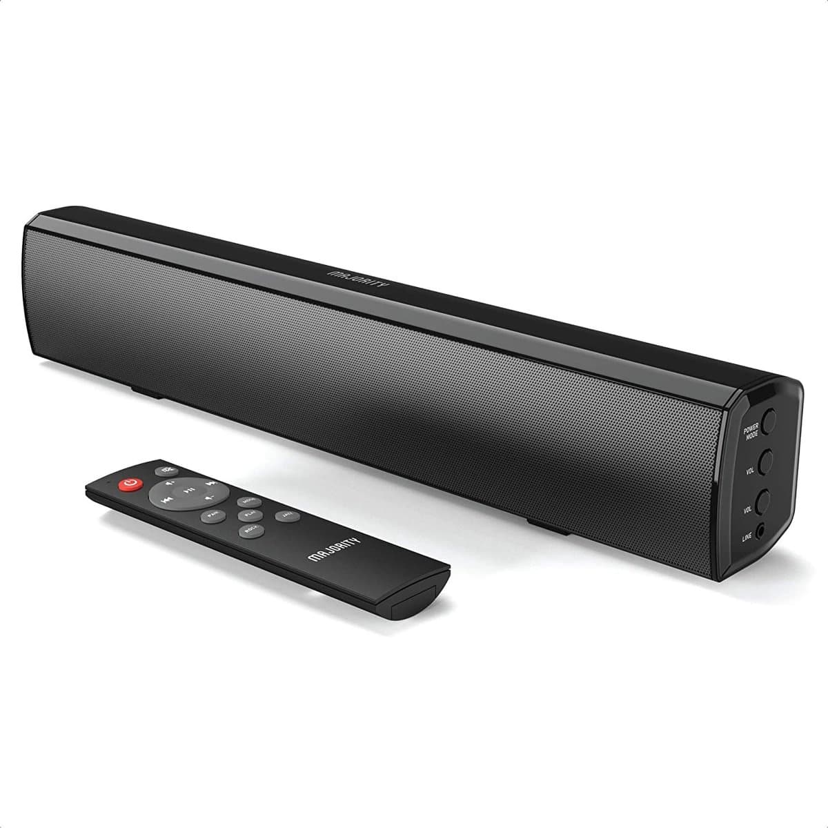 Majority Bowfell Compacte Soundbar - Bluetooth - 50W - RCA - Stereo - met Afstandsbediening - Zwart — afbeelding 1
