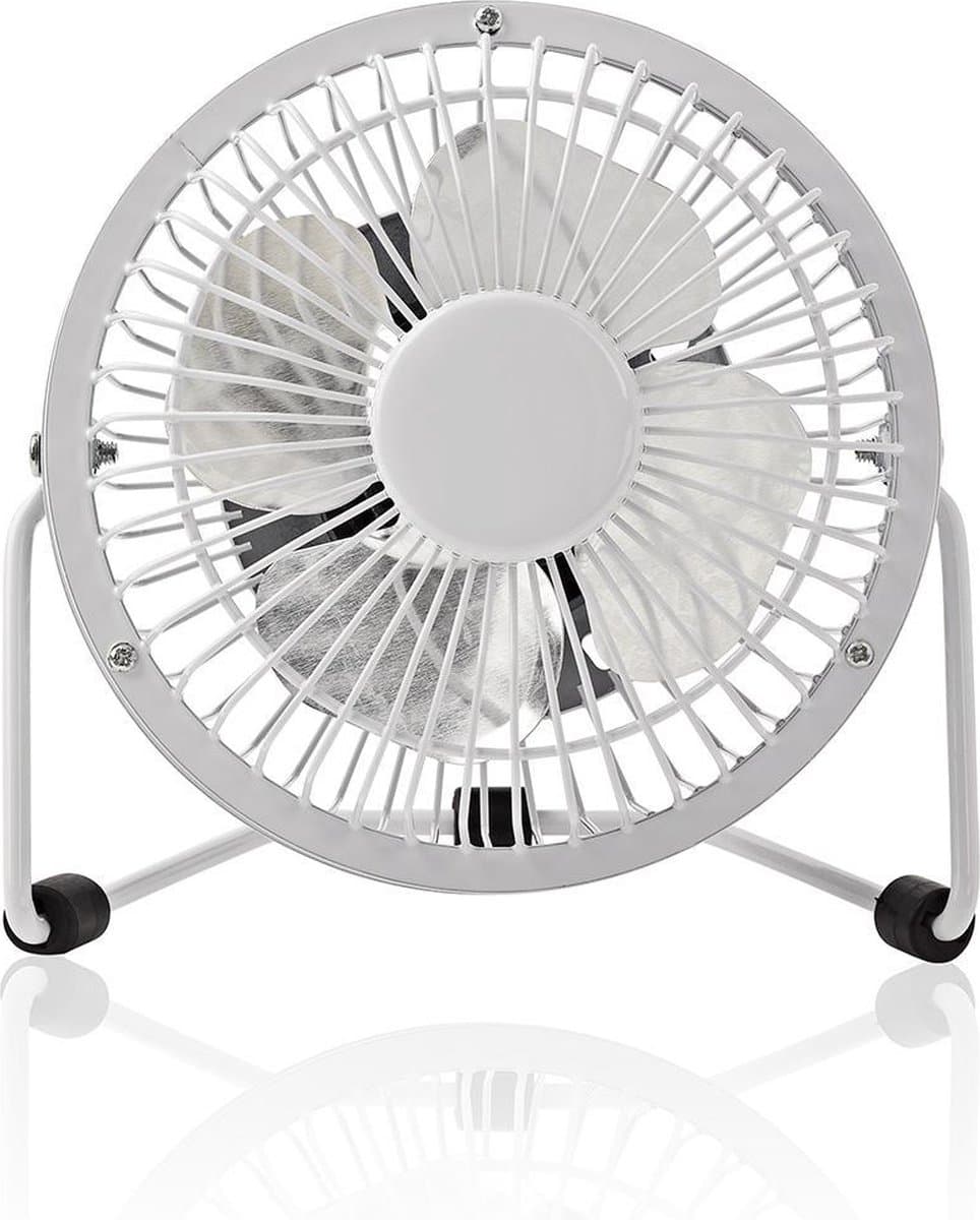 Nedis Tafelventilator - USB Gevoed - Diameter: 100 mm - 3 W - 1-Snelheid - Wit — afbeelding 1