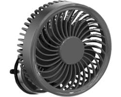 Wandventilator - Keukenventilator - Snelle Koeling - Zuignap Bevestiging - 165 mm - Grijs