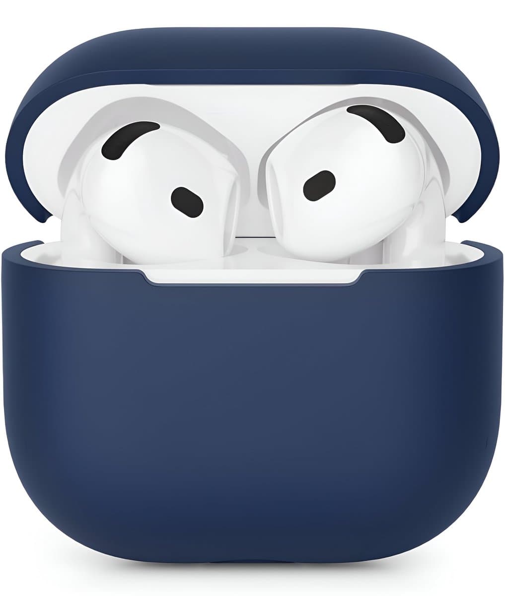 Studio Air Hoesje geschikt voor Airpods 4 - Schokbestendige Siliconen Case - Royal Blue — afbeelding 1