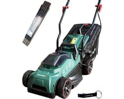 Accu Grasmaaier - Elektrische maaier - Gazon Onderhoud - Inclusief Duimstok - Tot 200m² - Groen