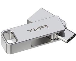 Dual USB Stick - Geheugenstick Type-C - Bestanden Overzetten - Dubbele Aansluiting - 128GB - Metaal