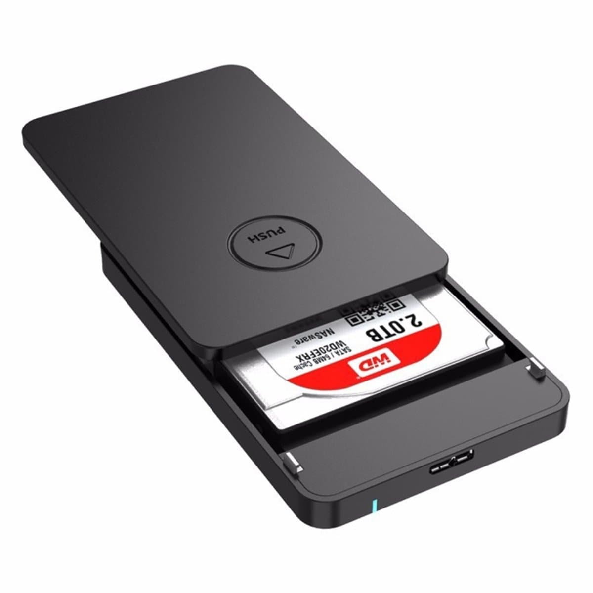 ORICO 2569S3 USB3.0 Micro-B externe harde schijf opbergdoos voor 9,5 mm 2,5 inch SATA HDD / SSD (zwart) — afbeelding 1