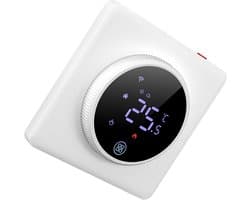 Slimme Thermostaat - Programmeerbare Bediening - Energie Besparen - App WiFi Controle - 5-70℃ Instelbereik - Wit