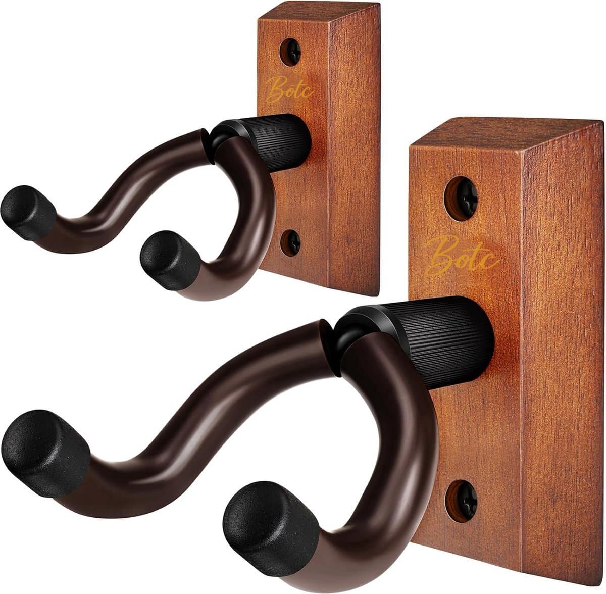 BOTC Gitaar Wandbeugel - Set van 2 stuks - Muurbeugel – Gitaar standaard – Guitar Stand – Viool – Basgitaar - Ukelele - muurhaak — afbeelding 1