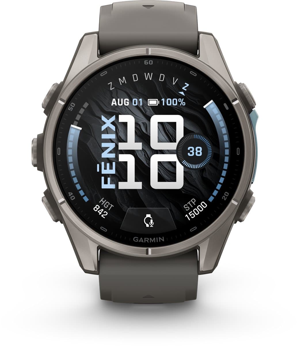 Garmin fēnix 9 - 43 mm - Multisport GPS Smartwatch - AMOLED-scherm - Titanium afwerking - Batterijduur tot 10 dagen — afbeelding 1