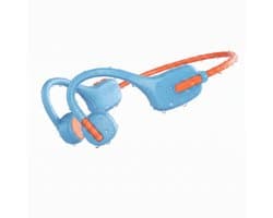 X12 - Draadloze Kinderkoptelefoon - Koptelefoon Kind - Bone Conduction Headphone - Bluetooth - Veilig Volume 85 dB - On ear - 6 uur batterij - IPX5 - Voor Tablet, Laptop, School & Online Les - Blauw