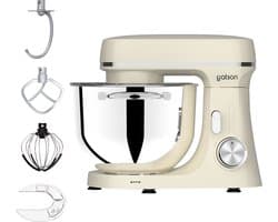 Gatson 2000W Keukenmachine - 6L Mengkom - Dubbele Handvat - Keukenrobot - Keukenmixer - Foodprocessor