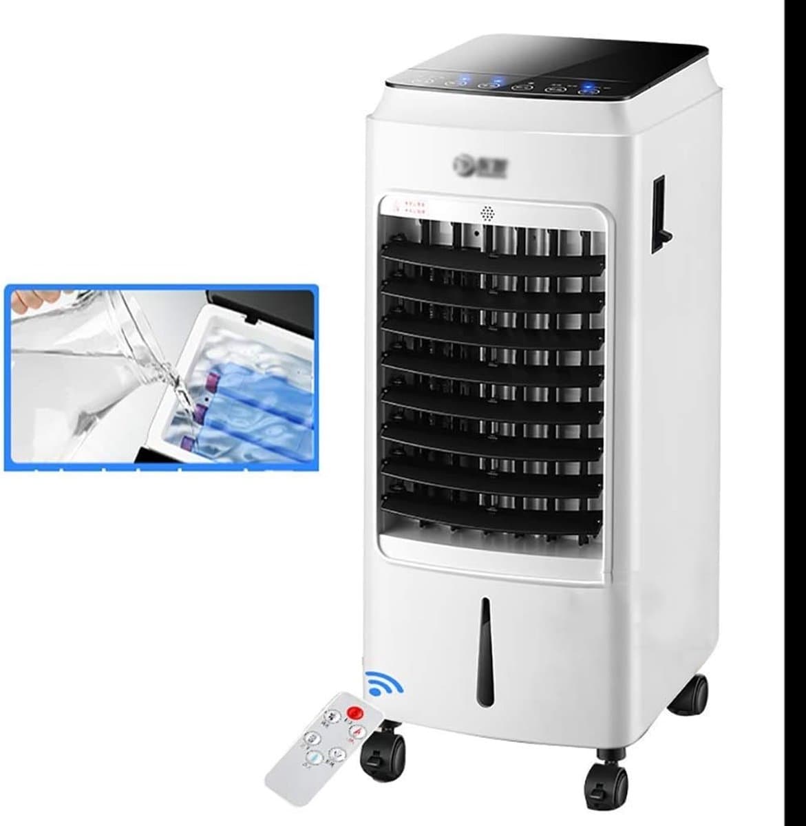 Mobiele airco 7000 BTU 3-in-1 Klasse A draagbare airconditioning met afstandsbediening 24-uurs timer 5L tank tot 90m² — afbeelding 1