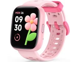 Ralio Smartwatch Kinderen - Fitness Horloge voor Jongens en Meisjes - Zonder SIM-kaart - Stappenteller, Hartslag, Slaapmonitor, 80+ Sportmodi en Spelletjes - Android & iOS - Leuk Cadeau voor Kinderen
