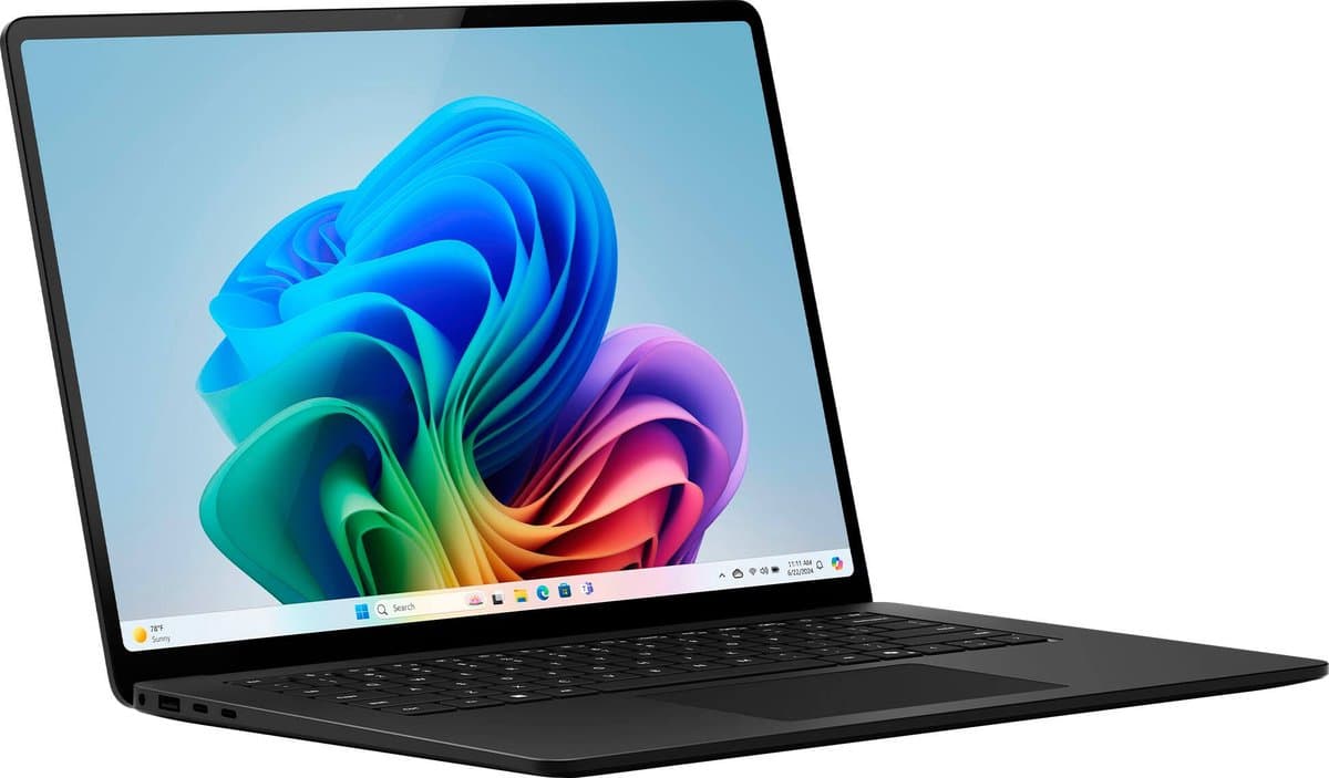 Microsoft Surface Laptop 8 Copilot+ PC Snapdragon 38,1 cm (15") Touchscreen 16 GB LPDDR5x-SDRAM 512 GB SSD Wi-Fi 7 (802.11be) Windows 11 Pro Zwart — afbeelding 1
