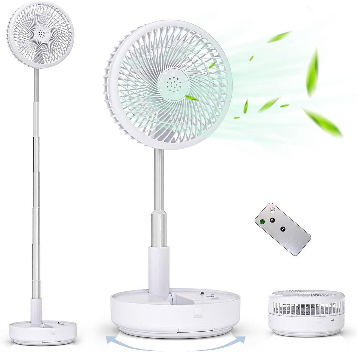Oscillerende Ventilator – Opvouwbaar, Oplaadbaar & Afstandsbediening — afbeelding 1