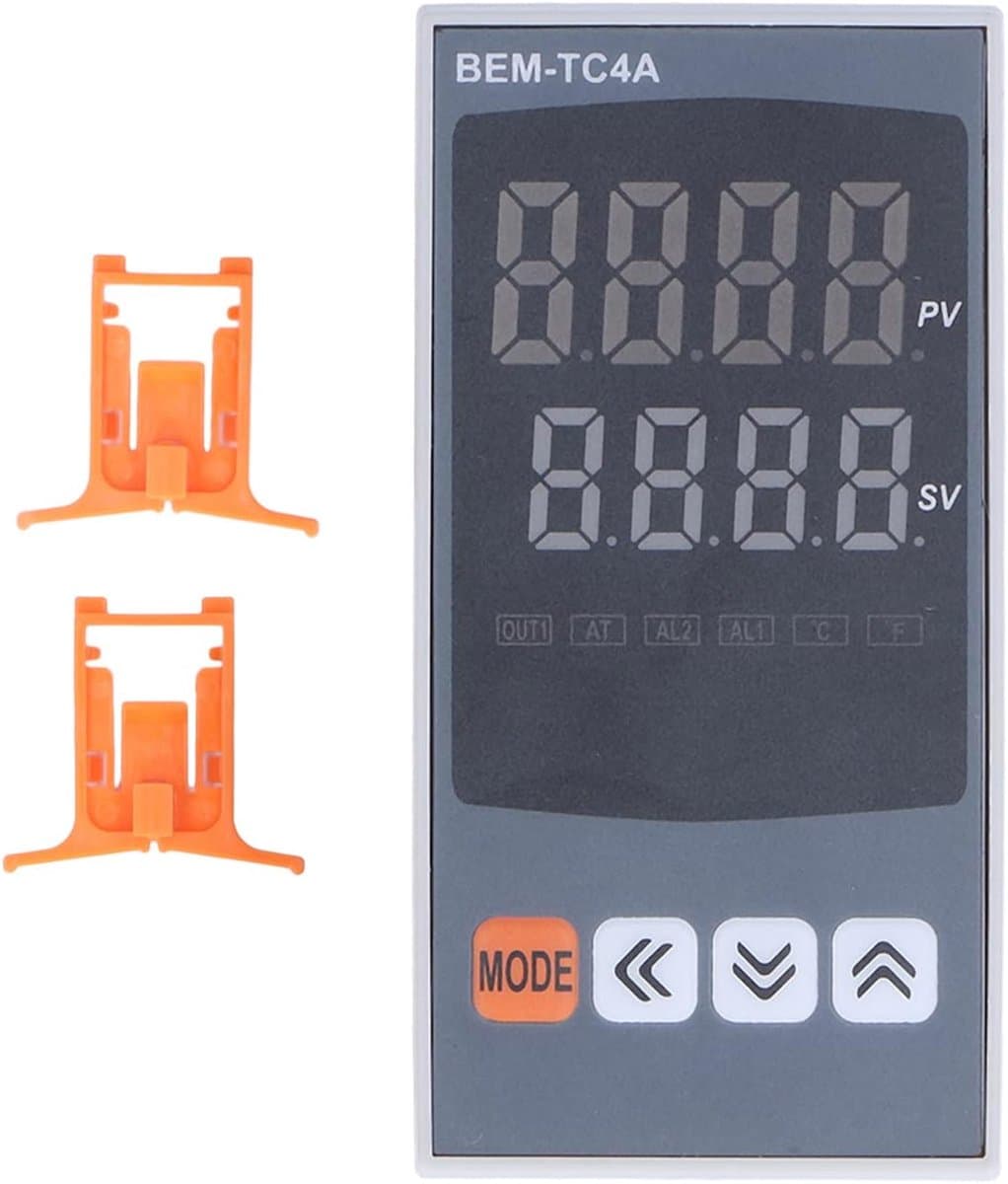 Digitale Thermostaat - Temperatuurregelaar Controller - Industriële Automatisering - PID Instelling - 48 x 96 mm - Zwart — afbeelding 1