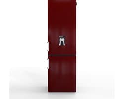 Nunki Large H2O – Koel-vriescombinatie – Waterdispenser – E-klasse – 268 liter – Burgundy Gloss