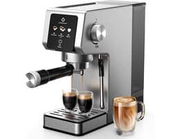 Espressomachine van 20 bar-Compact ontwerp met stoomfunctie voor het opschuimen van melk-gemaakt van roestvrij staal-met een verwijderbaar waterreservoir van circa 1,18 liter-geschikt voor het maken van cappuccino's en lattes