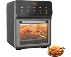 Airfryer Broodrooster - Heteluchtoven - Gelijkmatig Koken - 3D Luchtcirculatie - 15 Liter - Zwart