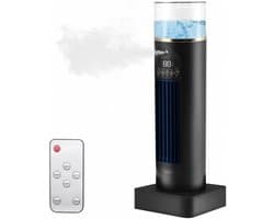 Mobiele Mini Airconditioning – Draadloze Luchtkoeler met Bevochtiger – 6 Windstanden – 100 ml Watertank – Afstandsbediening – 6 Uurs Timer – Stil & Draagbaar