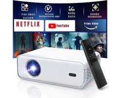 QORA® Mini beamers - Projector - Mini beamer - Wit - 22cm x 17cm x 8cm