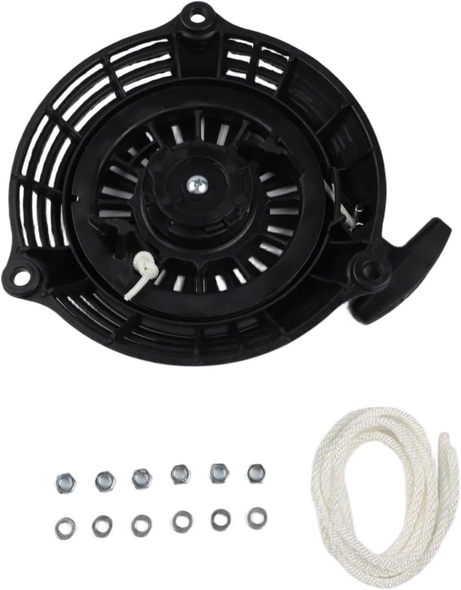Startonderdeel Grasmaaier - Trekstarter Kit - Grasmaaier Starten - Complete Reparatiekit - 21 cm - Zwart — afbeelding 1