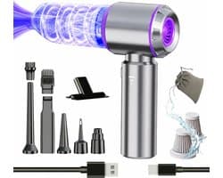 Draadloze Auto Stofzuiger – 22000PA Krachtige Mini Handstofzuiger – Oplaadbaar-Lichtgewicht-Cyclonische Zuigkracht - Voor Auto Thuis en Kantoor