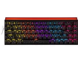 AJAZZ NK68 – Mechanisch Gaming Toetsenbord – 68 Toetsen – Hot-Swappable – RGB Verlichting – Bedraad – Compact QWERTY - Zwart