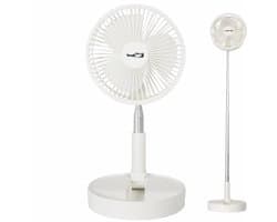Vechline Ventilator - Oplaadbaar - 4 Ventilatiestanden - Stil - Voor Camping en Thuis
