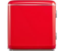 Lìon® Minibar - 47 Capaciteit - Draagbare Koelkast - Mini Koelkast - Rood - 45cm x 48cm x 51cm