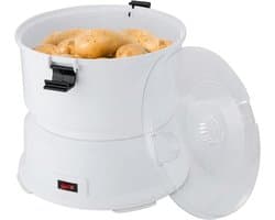 Elektrische Aardappelschilmachine - Automatische Dunschiller - Keukenwerk Vereenvoudigen - Hoog Rendement - 0.8 kg capaciteit - Wit