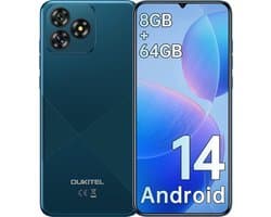 OUKITEL C53 Smartphone-6,6 inch HD-8GB RAM-64GB uitbreidbaar tot 1TB-4300mAh batterij-13MP camera-Android 14
