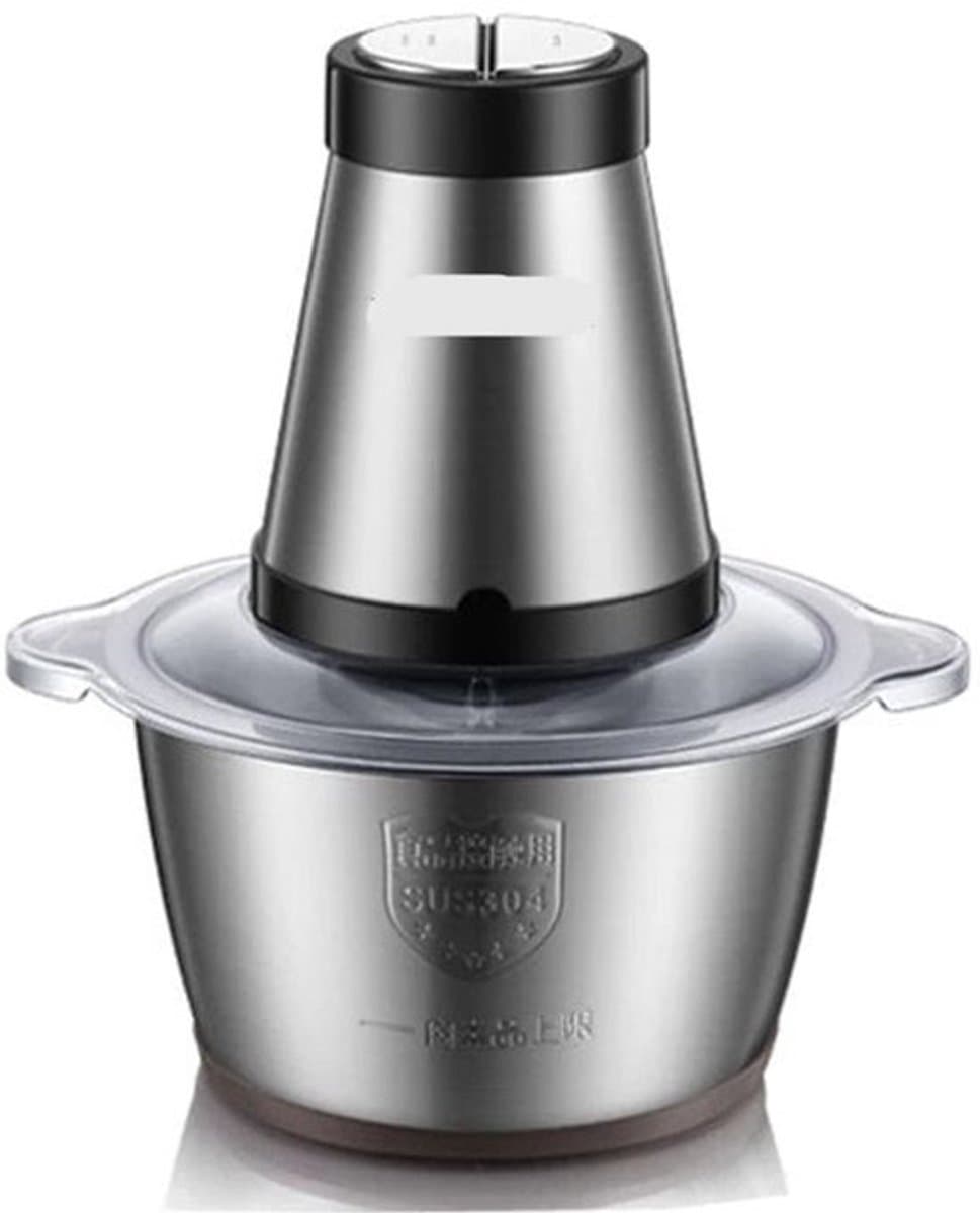 Elektrische Vleesmolen - 500W - Foodprocessor - Hakmolen - 2L RVS Keukenmachine - 2 Snelheden - voor Vlees - Noten en Groenten - Eenvoudig Schoon te Maken - Standaard — afbeelding 1