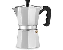 LNM® Percolator - Bialetti - Geschikt voor Inductie - Zilver - 12cm x 18cm x 22cm