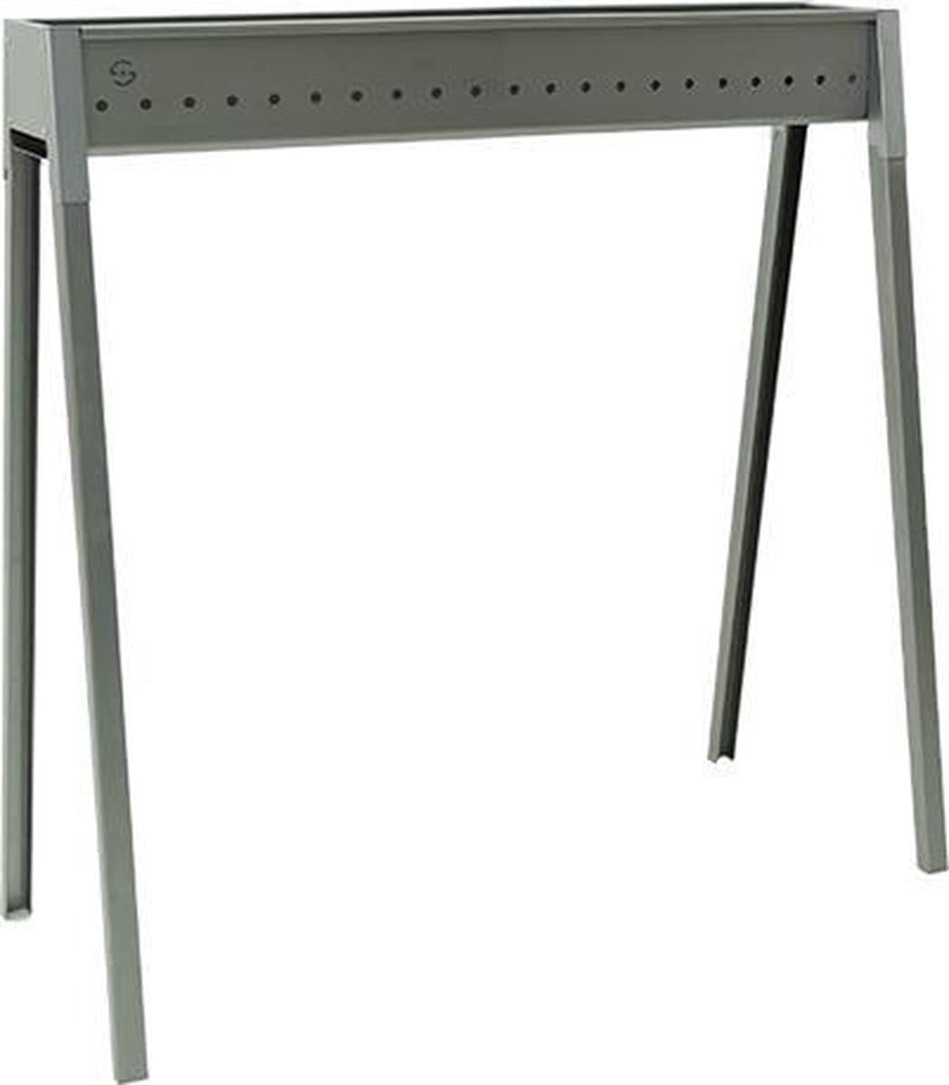 Spiedini Torino 80 - Houtskool barbecue zonder rooster, voor arrosticini, saté of spiesjes - 80 cm lang, 11 cm breed - Materiaal: gealuminiseerd ijzer — afbeelding 1