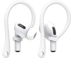 Earhooks Geschikt Voor Apple AirPods en Apple AirPods Pro 3 I Oorhaken I Veilige Pasvorm I Siliconen Eartips I Ergonomisch en Anti-Lost Ontwerp I Set van 2 I Wit