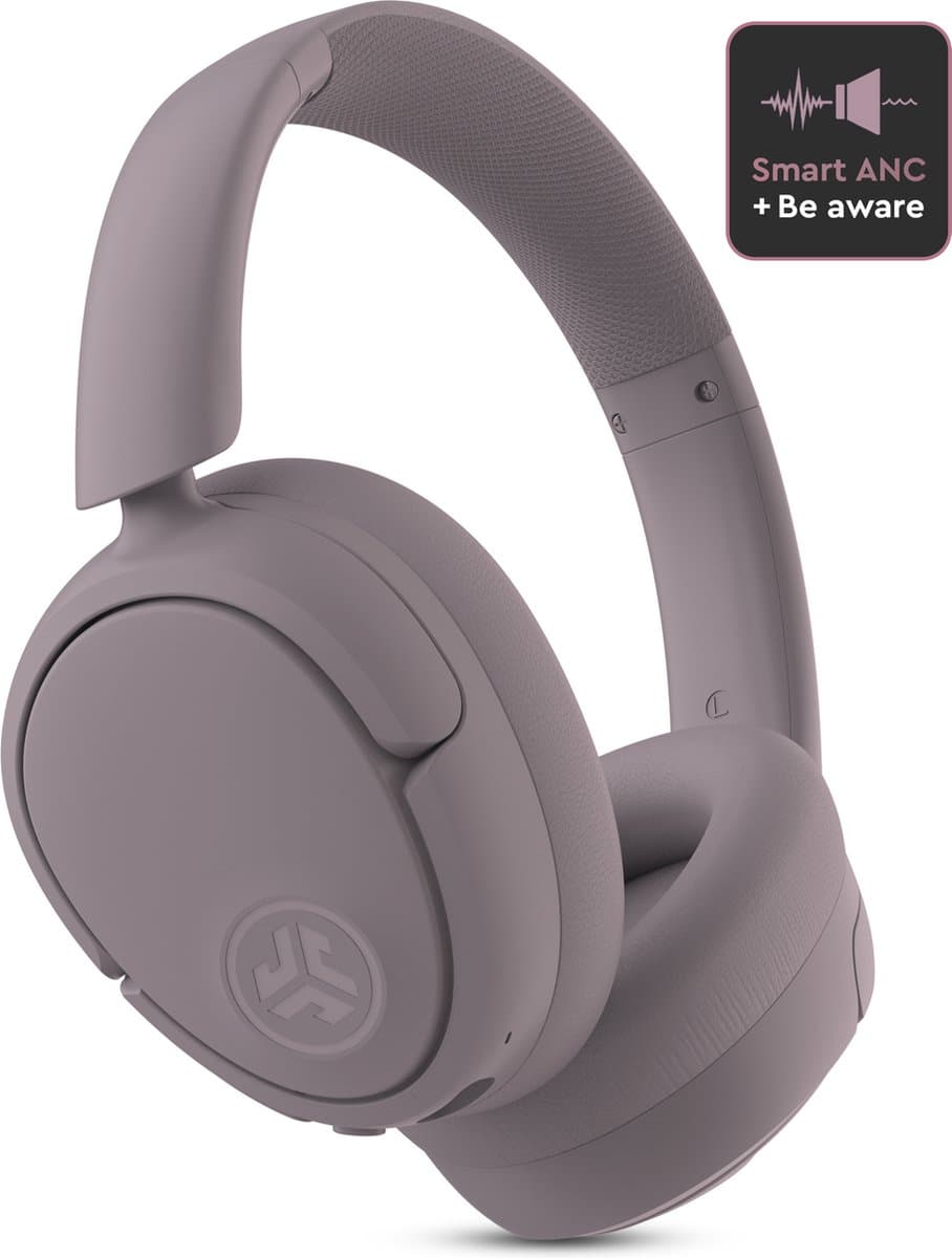 JLab Jbuds Lux ANC Draadloze Koptelefoon Bluetooth - Active Noise Cancelling Over Ear Hoofdtelefoon - 70 uur Batterijduur - Be Aware Audio - Multipoint - Aanpasbare Equalizer - Inklapbaar - Mauve — afbeelding 1