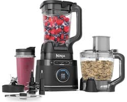 Ninja Detect 3-in-1 Foodprocessor, Blender en Smoothie Maker - BlendSense Technologie - 2024 Model - IJscrusher - 1200 Watt - TB401EU