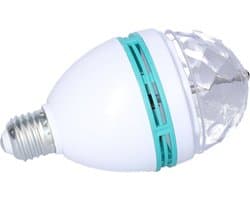 Disco lamp/licht - E27 fitting - roterend - 30 kleureffecten