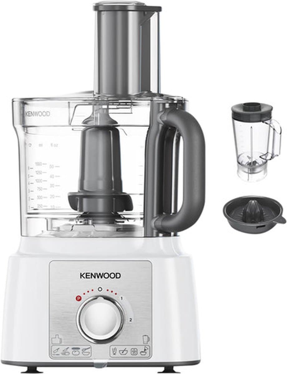 Kenwood Multipro Express FDP65.450WH - Foodprocessors - Wit - 1000 Watt - 3 Liter mengkom — afbeelding 1