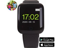 Soundlogic Smartwatch Android Bluetooth - Stappenteller - iOS - Zwart