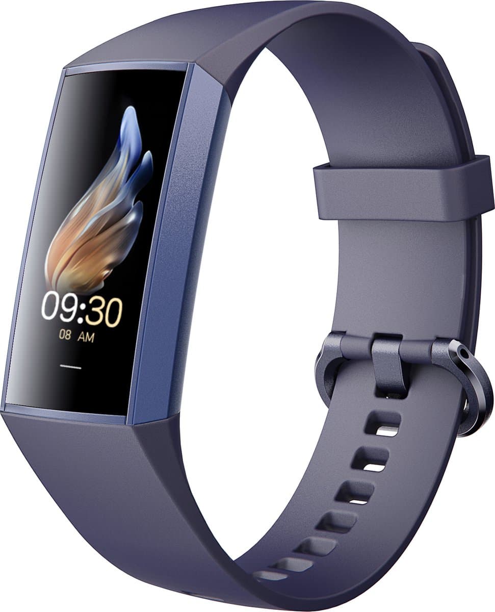 Kiraal Horizon - Stappenteller - Activity Tracker - Temperatuurmeter - Bloeddrukmeter - Hartslagmeter - Smartwatch - Horloge - Heren - Dames - Nederlandse Handleiding - Blauw — afbeelding 1